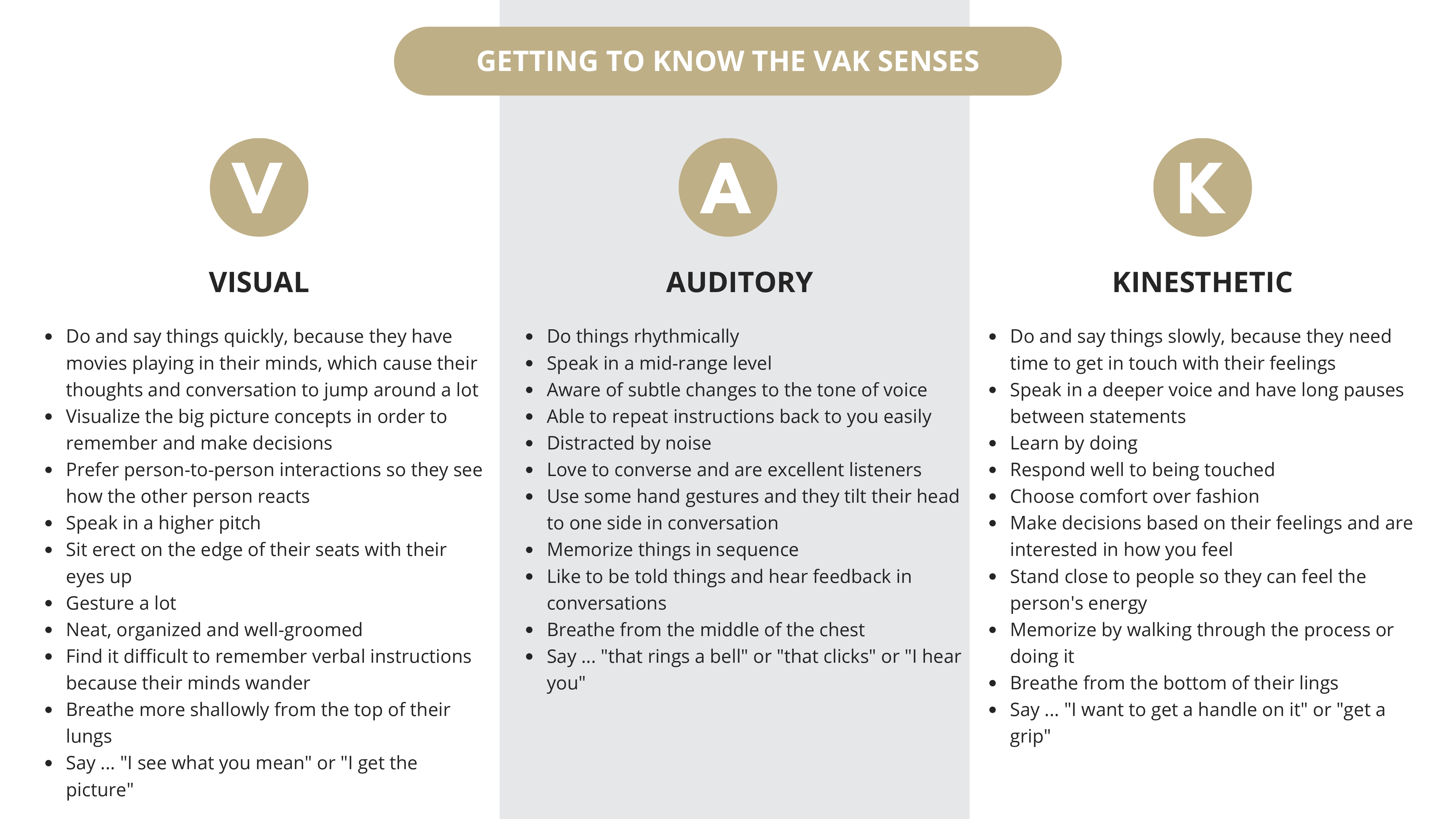 VAK Learning Styles Overview